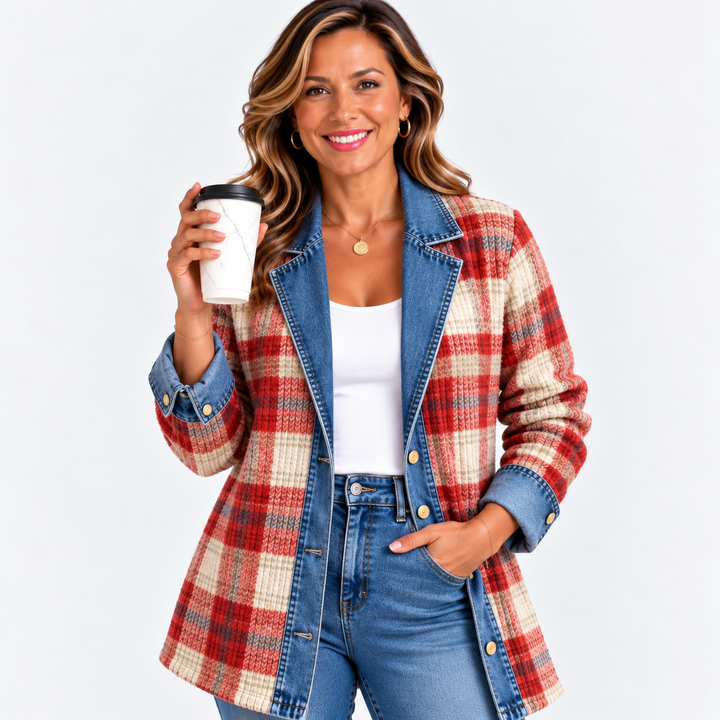 HAILEY | VESTE EN JEAN PATCHWORK VINTAGE