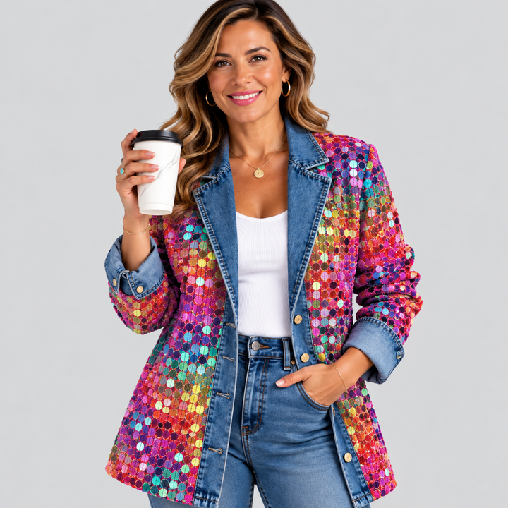 KENNEDY | VESTE À SEQUINS STATEMENT