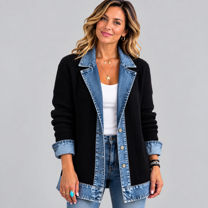 CELINE | VESTE AJUSTÉE À DÉTAILS CONTRASTÉS