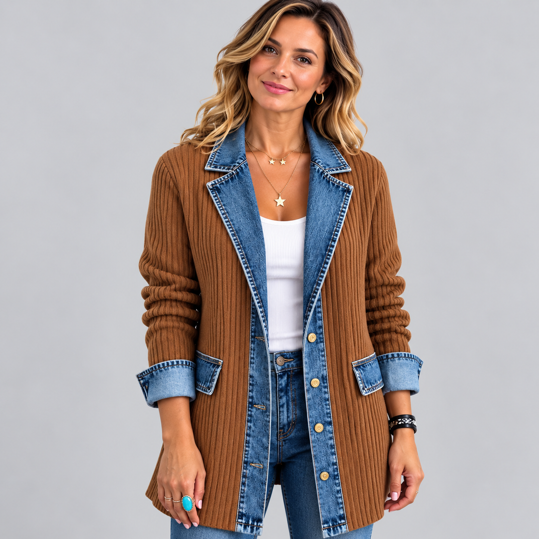 CELINE | VESTE AJUSTÉE À DÉTAILS CONTRASTÉS