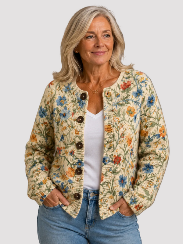LOUISE | CARDIGAN FLEURI D'AUTOMNE