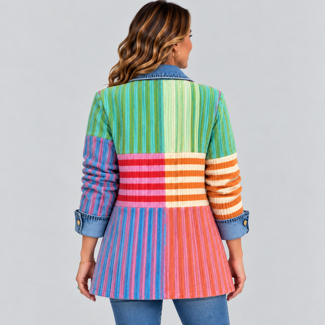 SAMANTHA | VESTE GÉOMÉTRIQUE ART RÉTRO