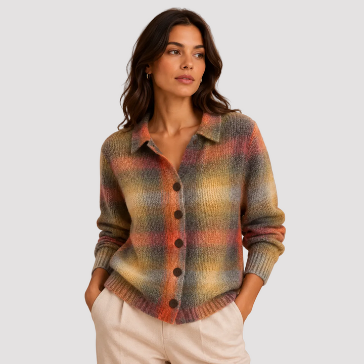 RHODA | SURCHEMISE À CARREAUX ARTISANALE
