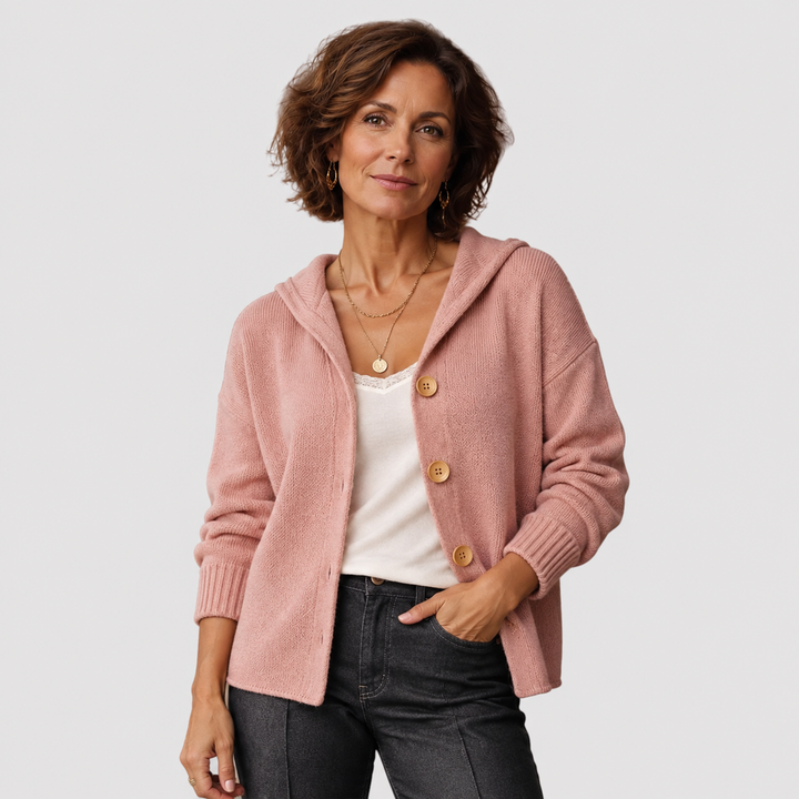LÉONIE | PULL CONFORT ROSE