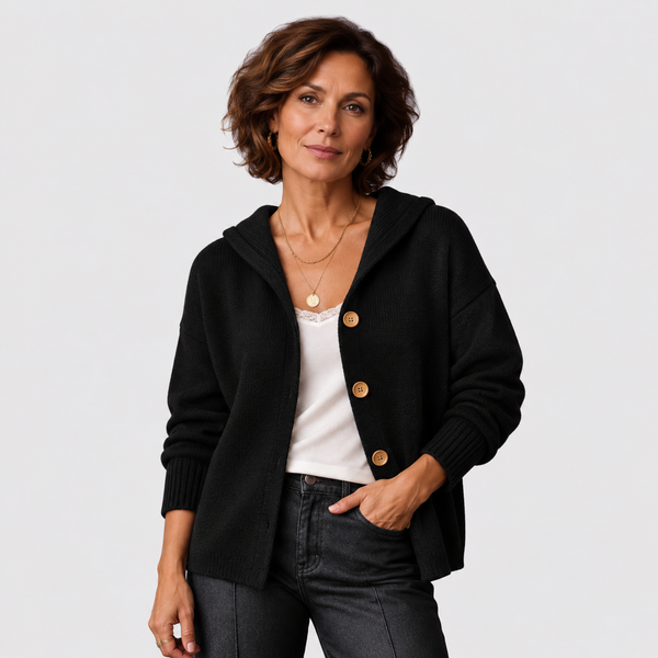 CAMILLE | PULL CONFORT NOIR