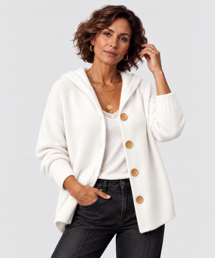 CLAIRE | PULL CONFORT BLANC