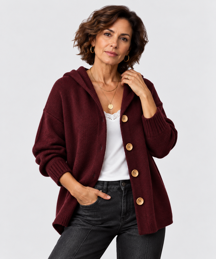 ADÈLE | PULL CONFORT BORDEAUX