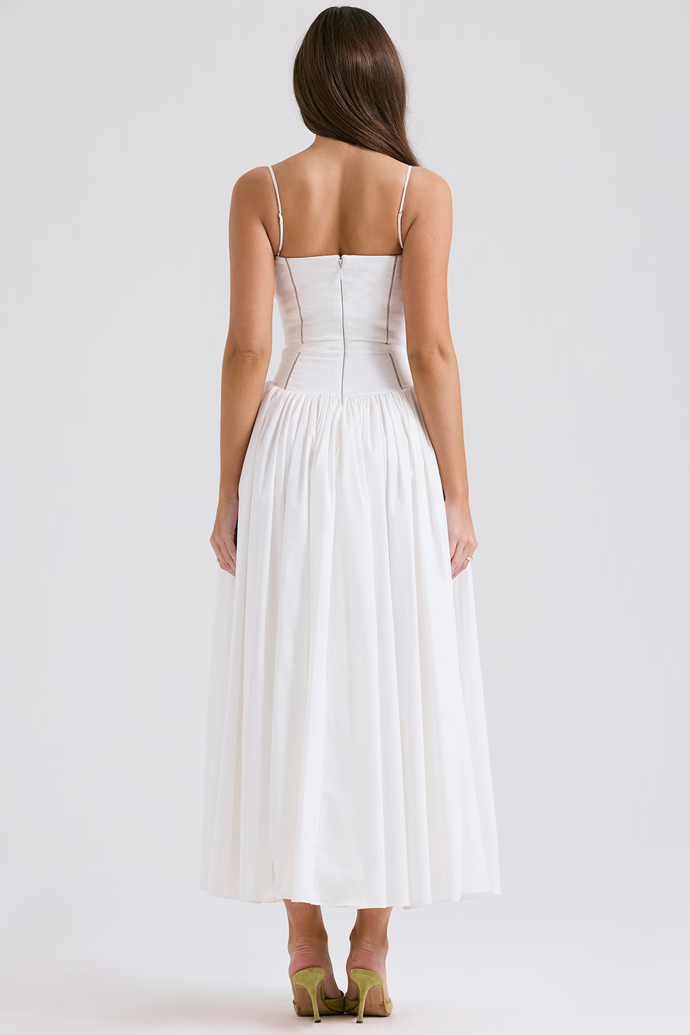 Alexandra | Robe maxi à motif fleuri et fines bretelles