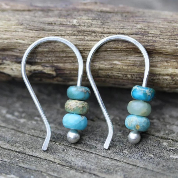 Boucles d’oreilles à perles turquoise