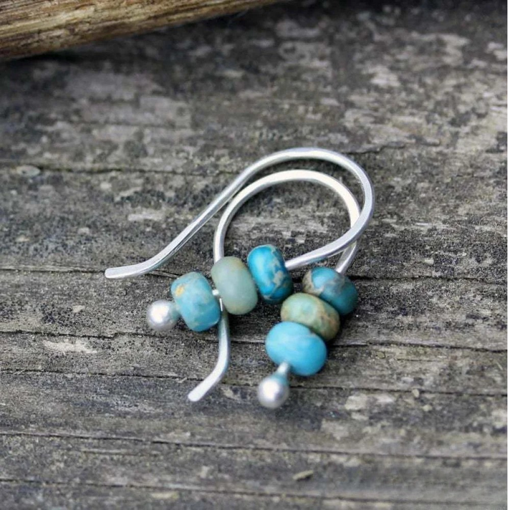 Boucles d’oreilles à perles turquoise
