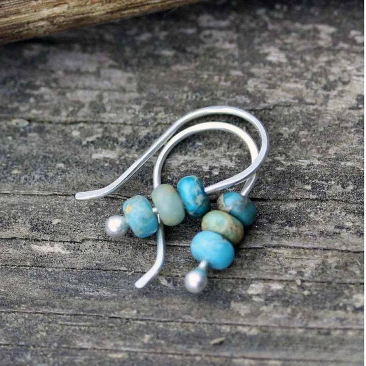 Boucles d’oreilles à perles turquoise
