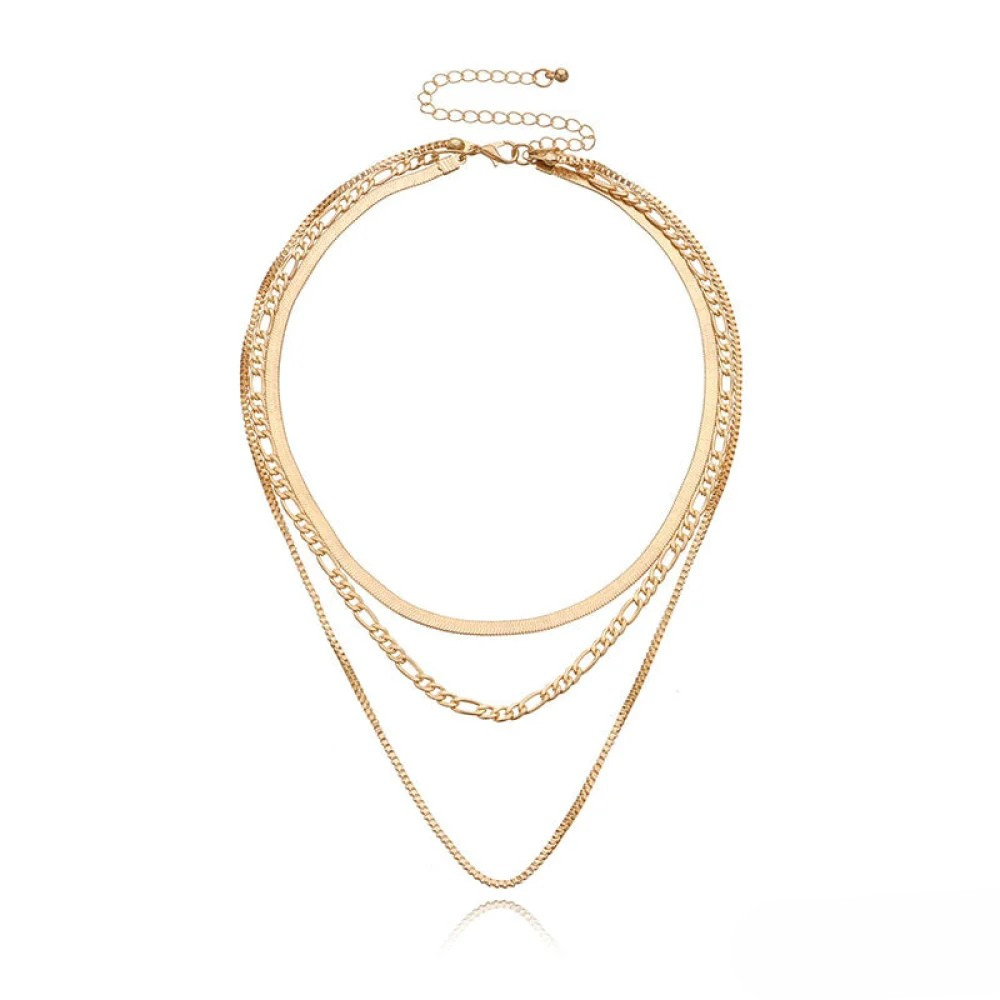 Collier vintage à 3 rangs