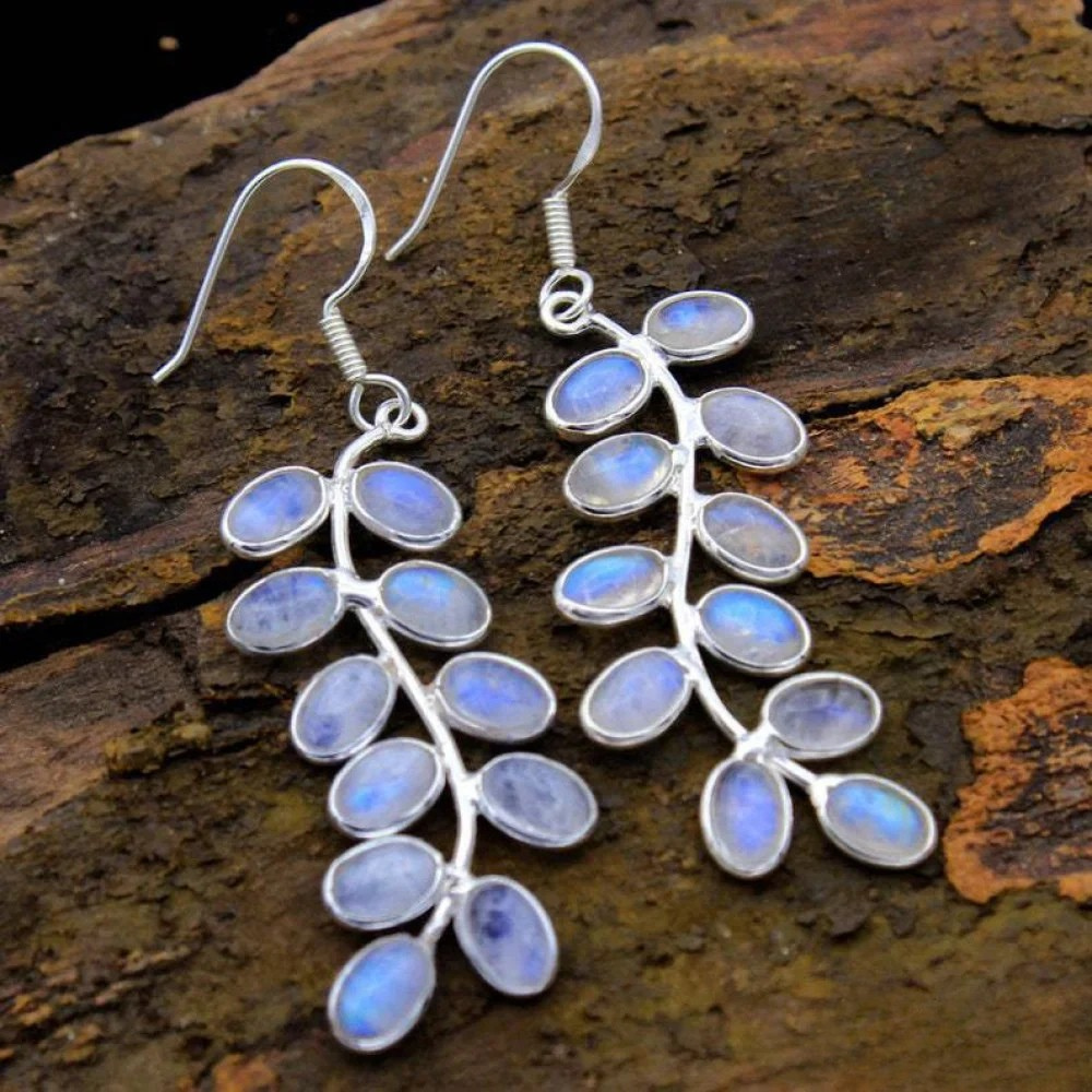 Boucles d'oreilles pierre de lune