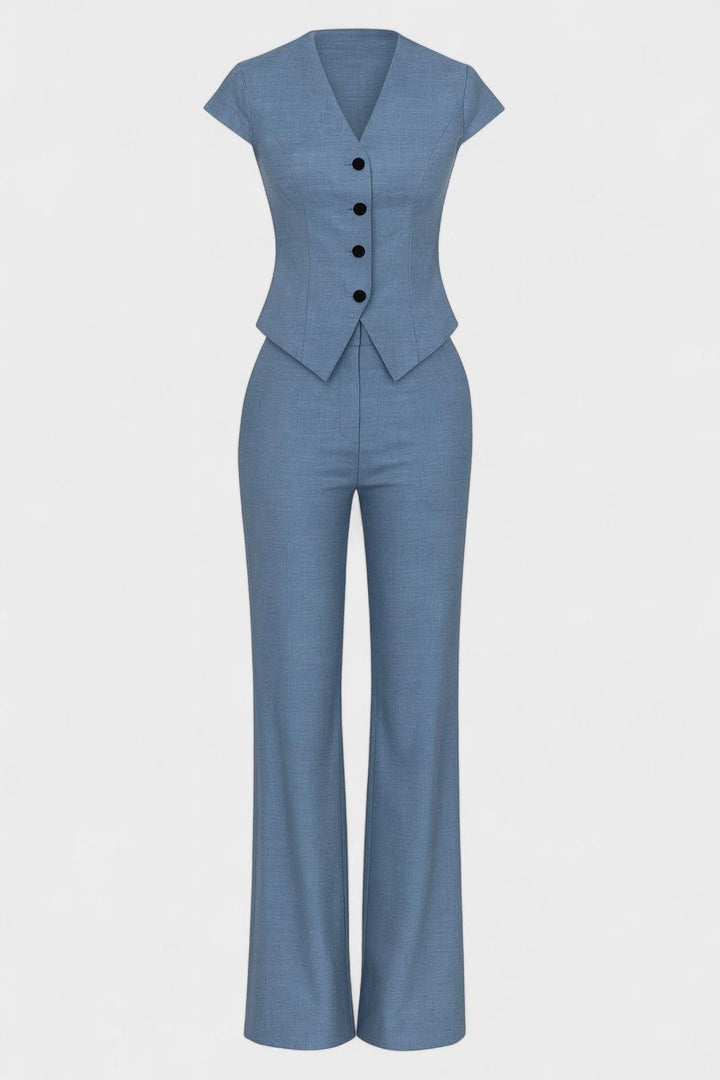 Doris | Ensemble bustier bleu