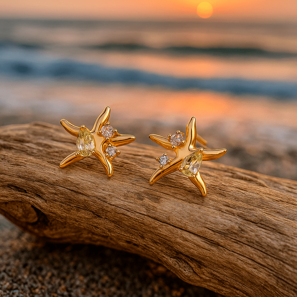 Boucles d’oreilles en étoiles marines