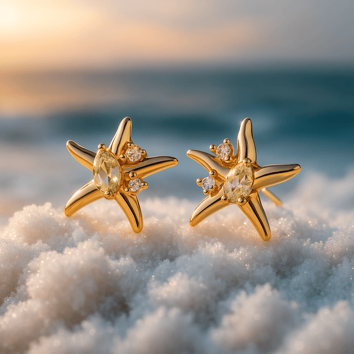 Boucles d’oreilles en étoiles marines