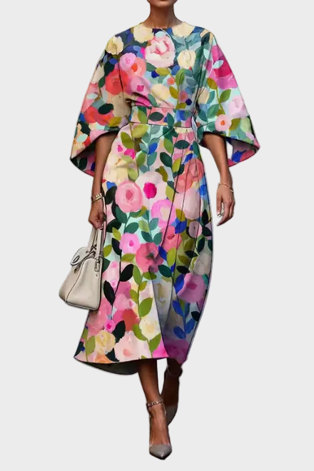 Moxlan | Robe aérienne à délicat imprimé floral