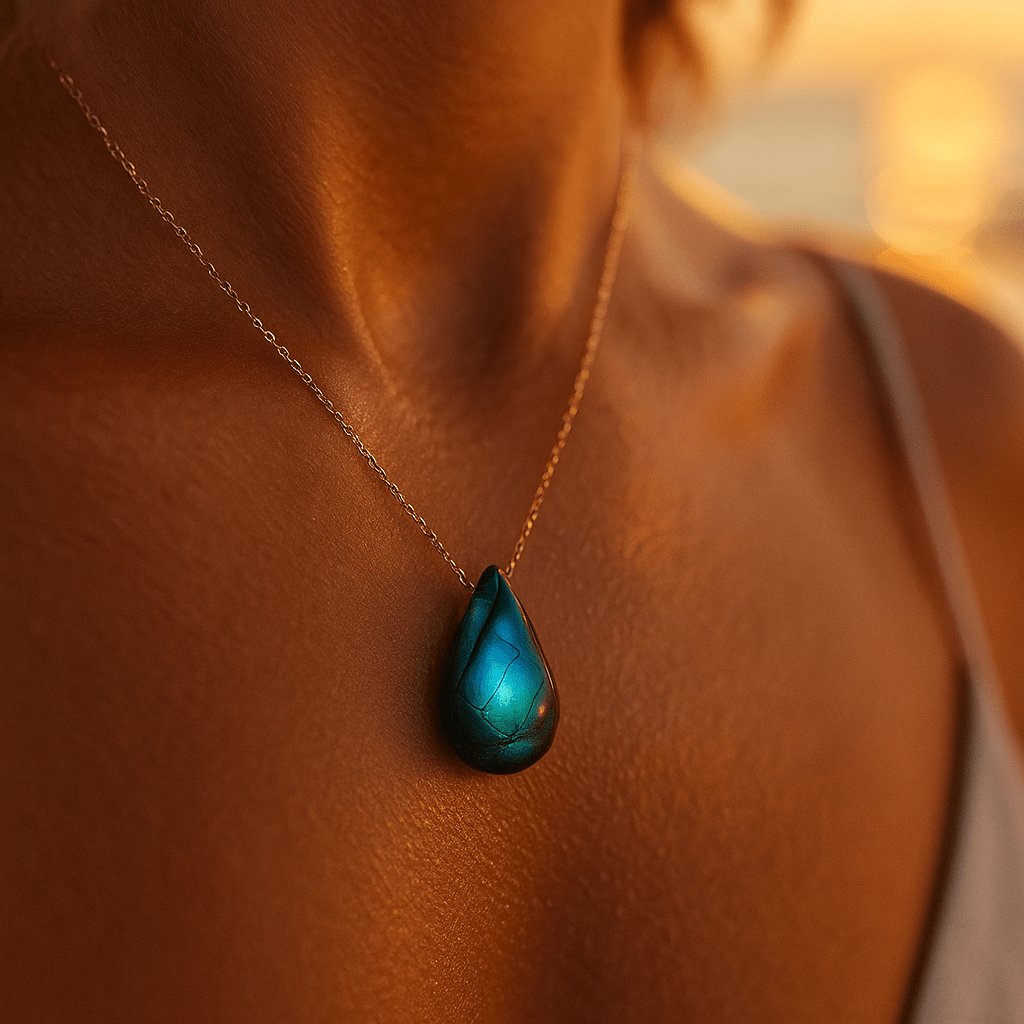 Collier en labradorite
