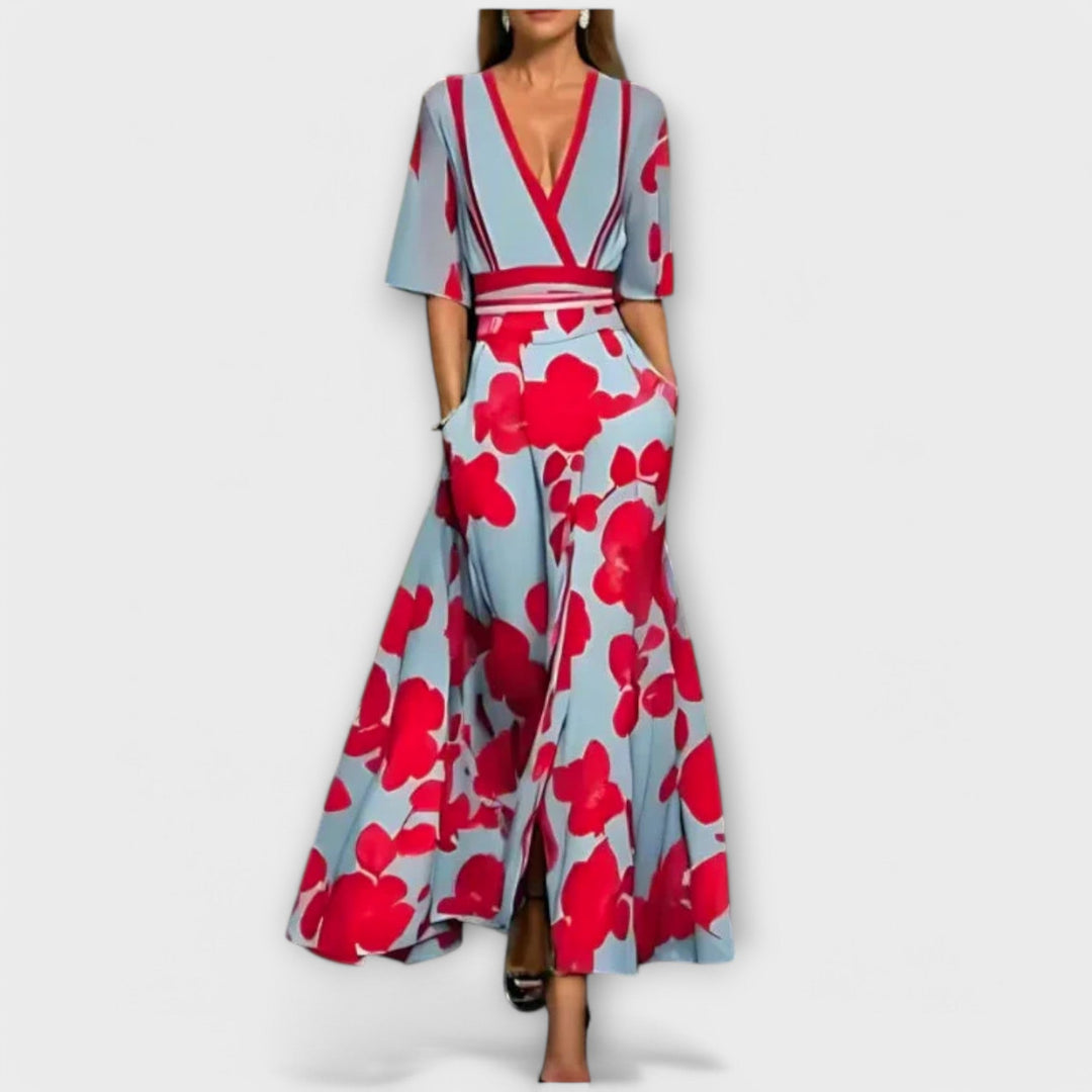 Elise | Élégante robe fourreau fleurie