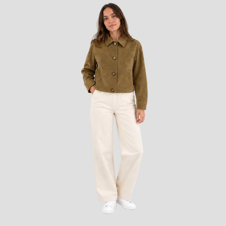 FLORÉANNE | VESTE DÉCONTRACTÉE COL FRANÇAIS MANCHES LONGUES