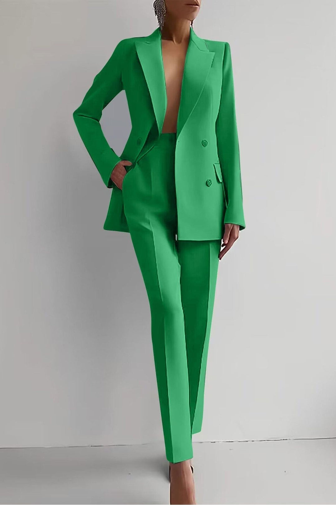 Anja | Ensemble blazer bleu foncé