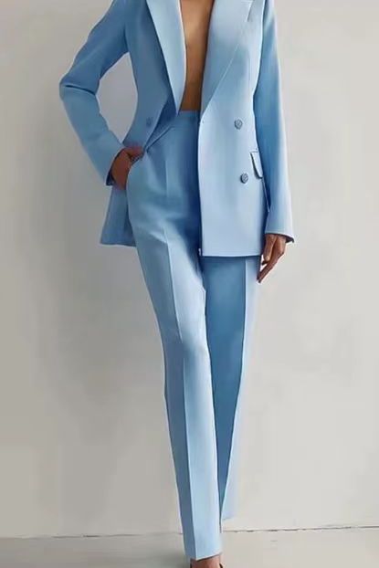 Anja | Ensemble blazer bleu foncé