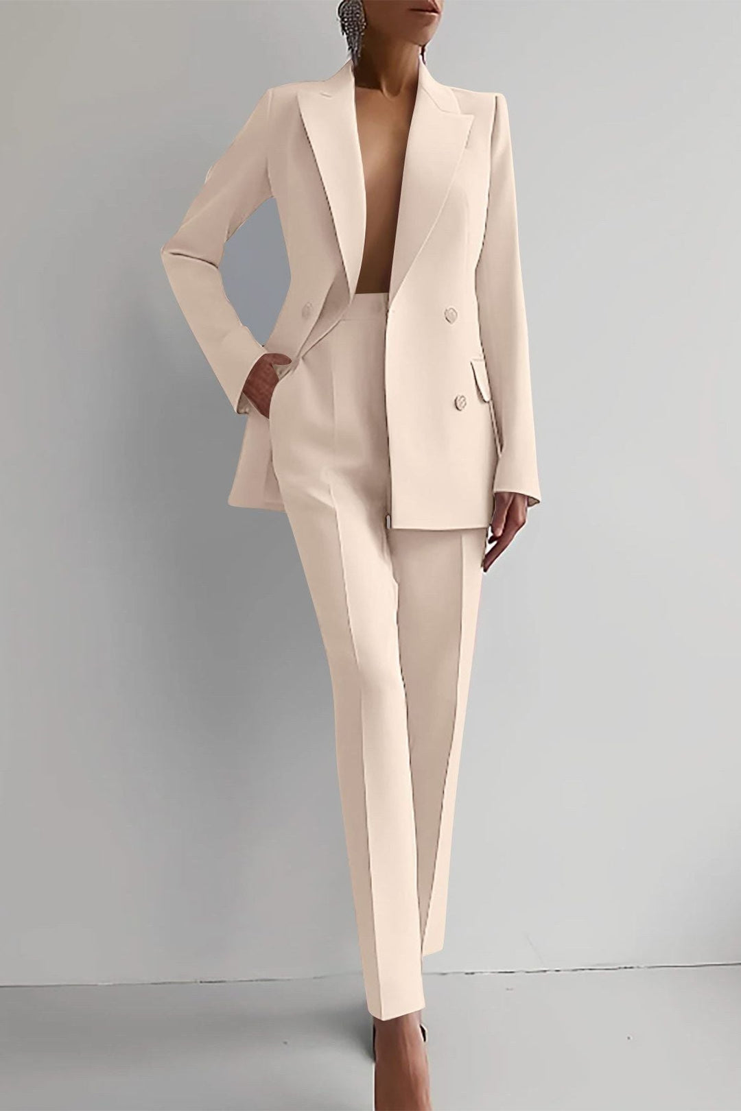 Anja | Ensemble blazer bleu foncé