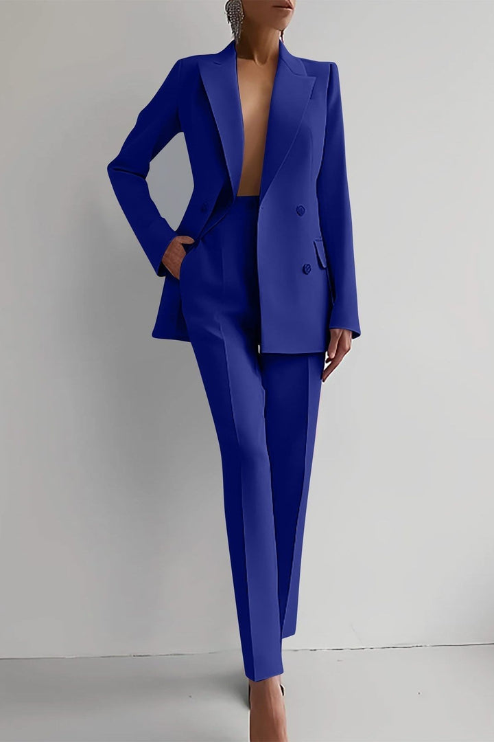 Anja | Ensemble blazer bleu foncé