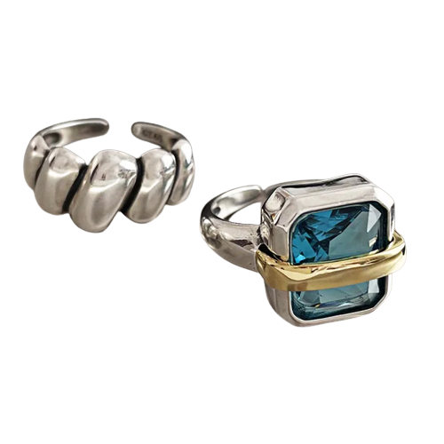Bague bleue