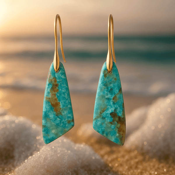 Boucles d'oreilles Lagon bleu