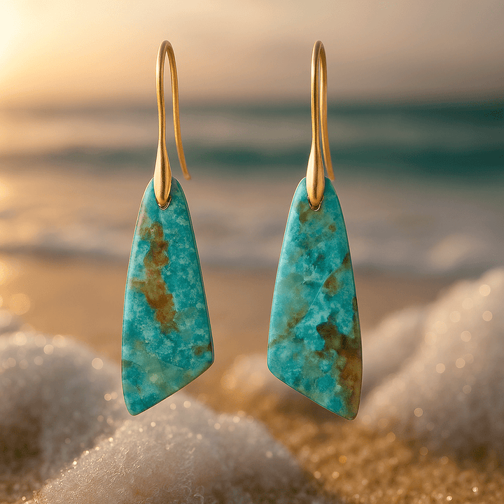 Boucles d'oreilles Lagon bleu