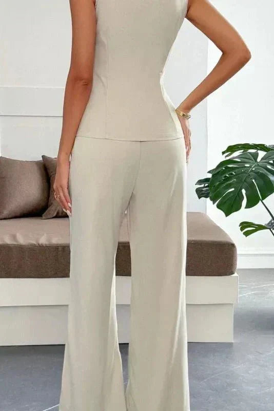 Margrit | Ensemble citadin gris-brun