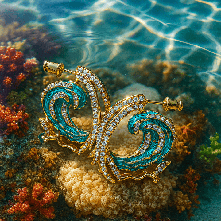 Boucles d’oreilles marines