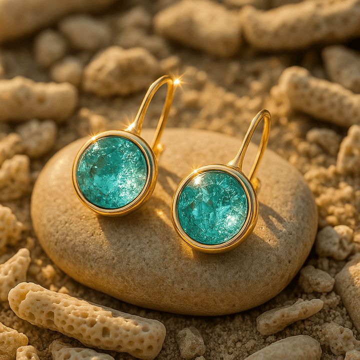 Boucles d’oreilles marines en goutte