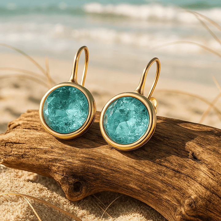 Boucles d’oreilles marines en goutte