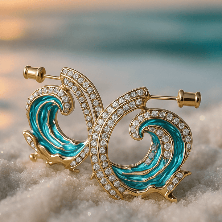 Boucles d’oreilles marines