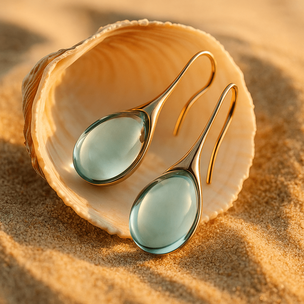 Larmes de mer sous verre