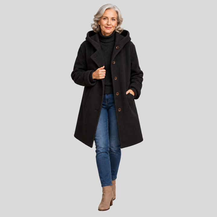 MANTEAU MI-LONG CONFORTABLE DU QUOTIDIEN