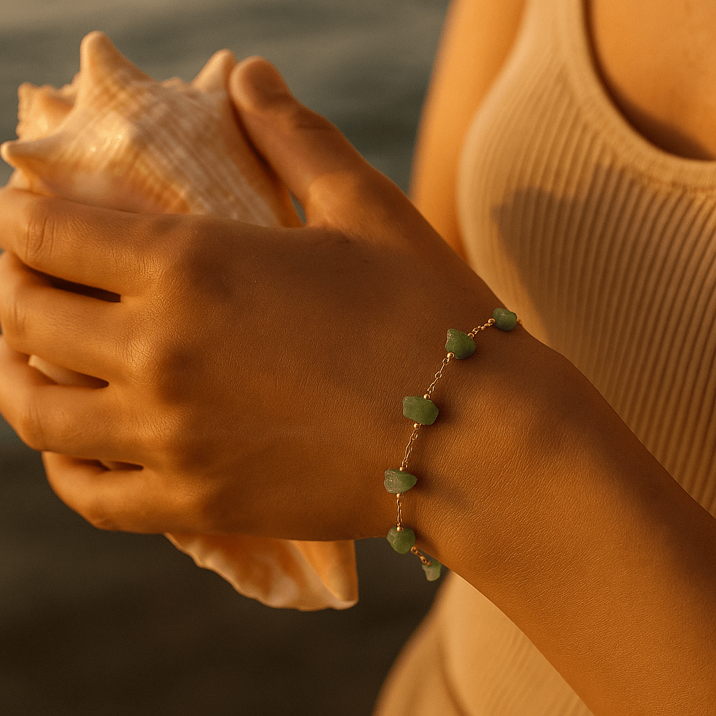 Bracelet aux fragments marins