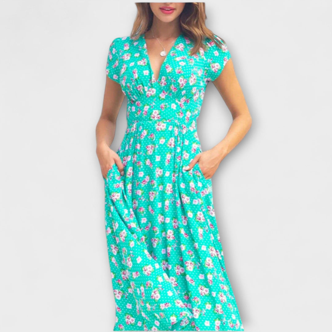 Fienna - Robe midi à boutonnage