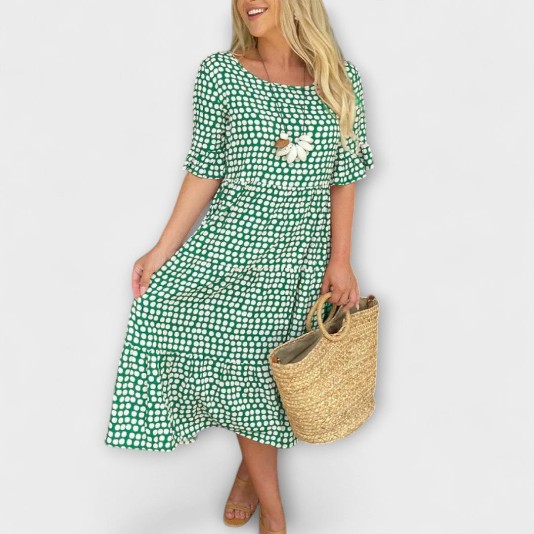 Blythea – Robe midi étagée décontractée