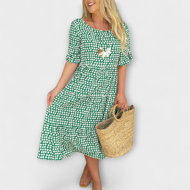Blythea – Robe midi étagée décontractée