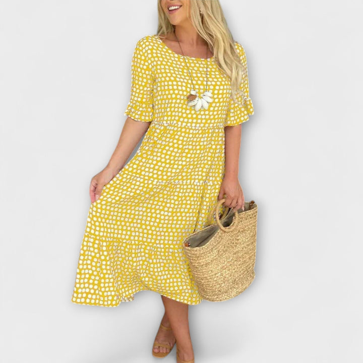 Blythea – Robe midi étagée décontractée