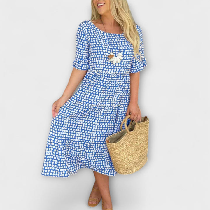 Blythea – Robe midi étagée décontractée