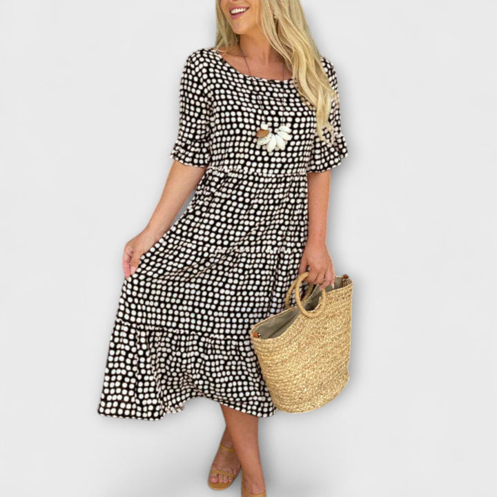 Blythea – Robe midi étagée décontractée