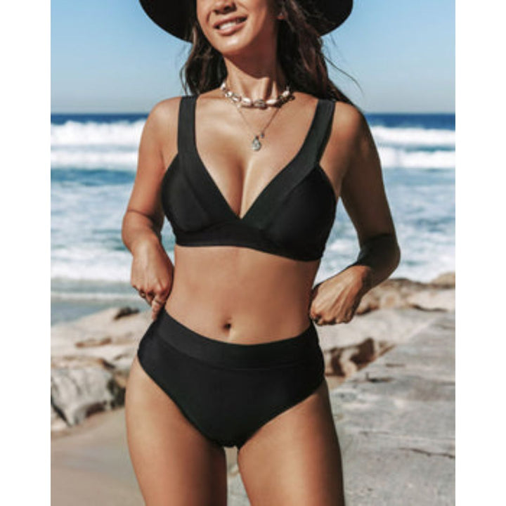 Hilde - Maillot de bain uni échancré