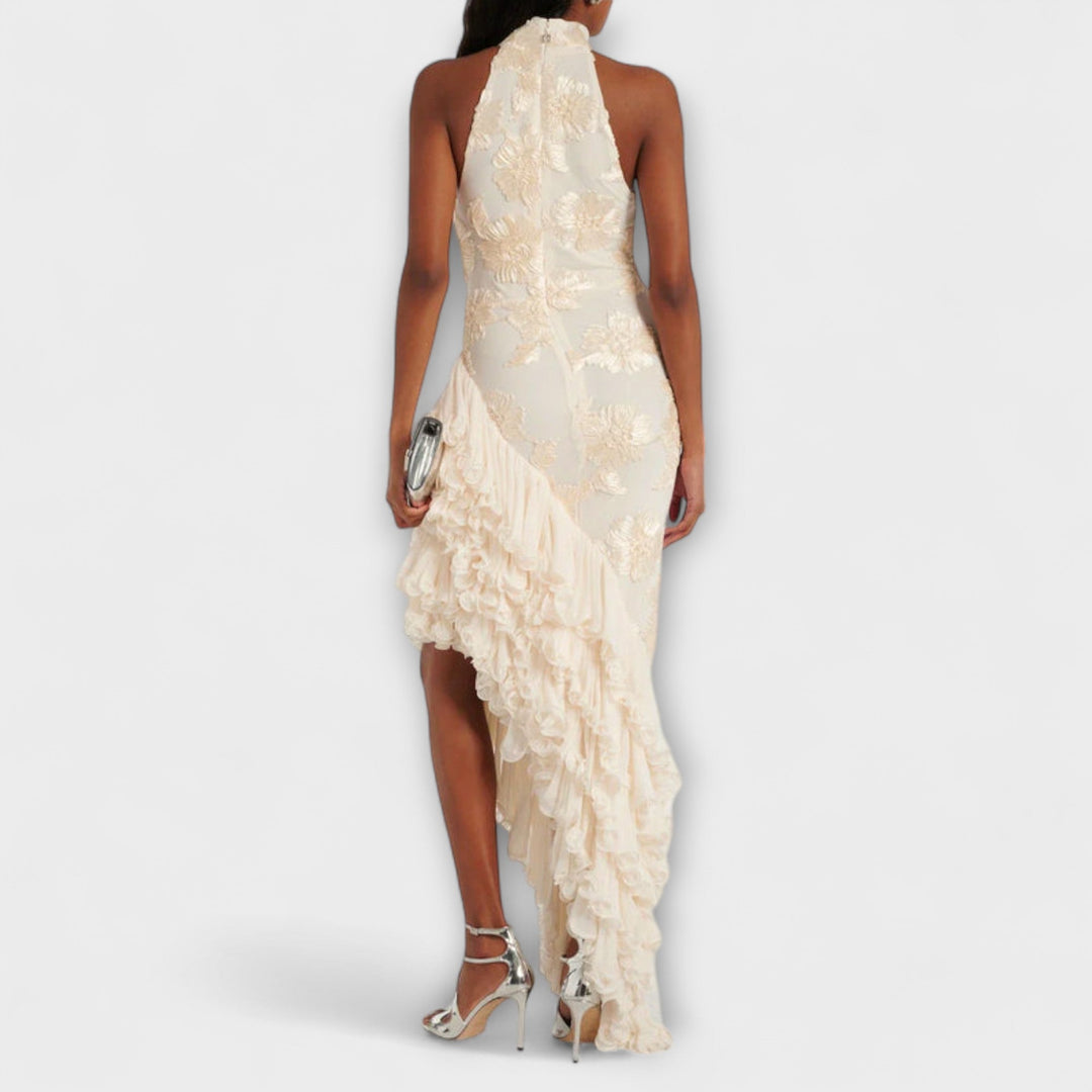 Karen - Robe maxi à appliqués floraux