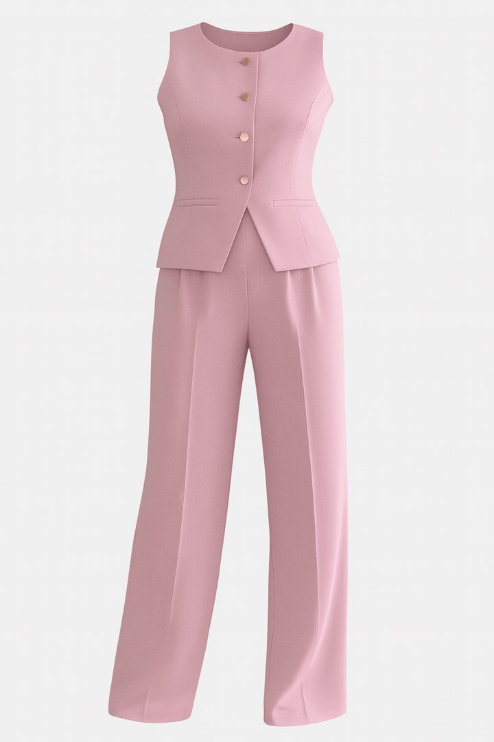 Vanessa | Ensemble blazer rose