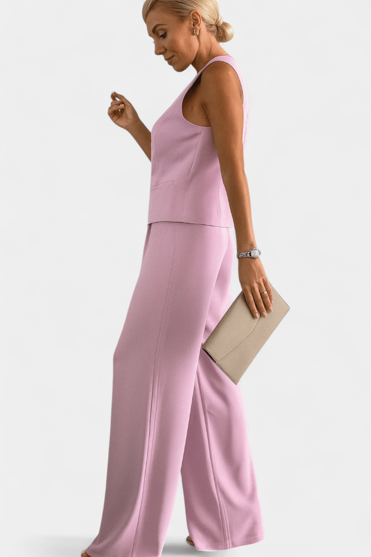 Vanessa | Ensemble blazer rose