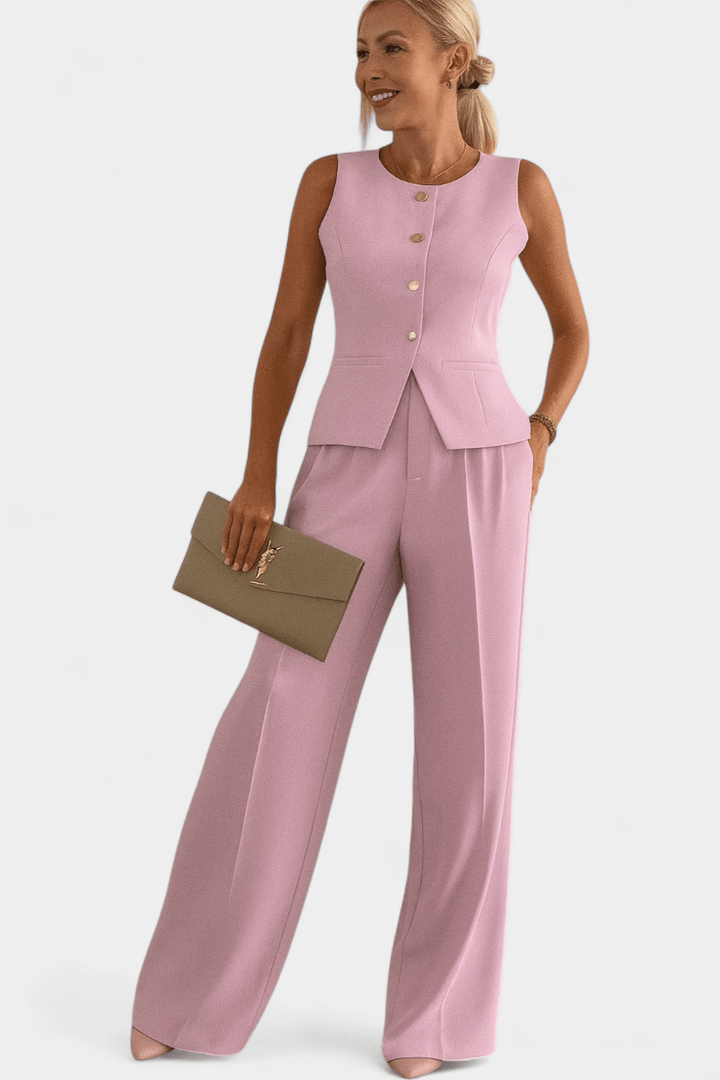 Vanessa | Ensemble blazer rose